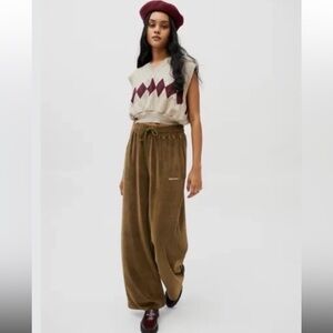 Iets Frans Urban Outfitters Velvet Green Olive Khaki Pants